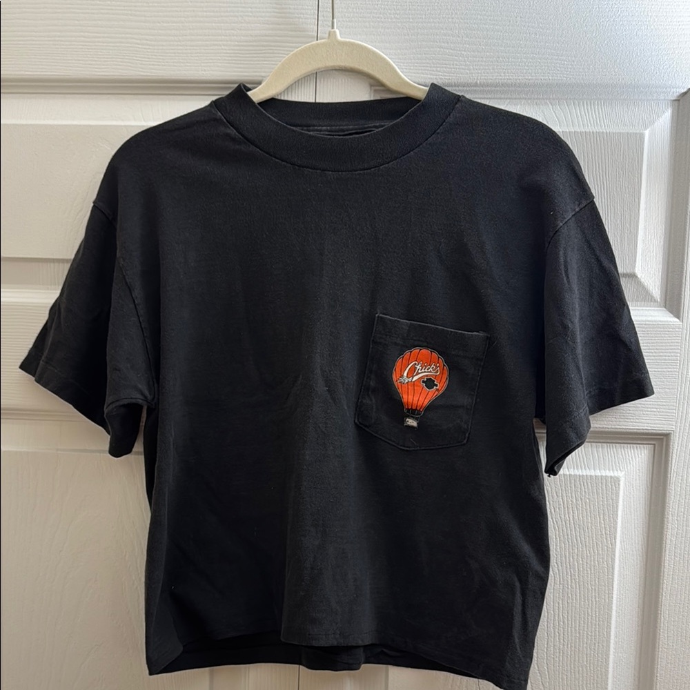 Harley-Davidson Black and Orange Short Sleeve Tee